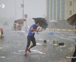 10 جرحى جراء عاصفة ضربت اسطنبول