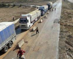 مجدداً.. افتتاح معبر مورك لعبور الشاحنات إلى إدلب