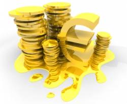 انخفاض الذهب  واليورو مع صعود الدولار