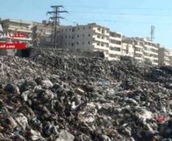 تراكم القمامة يجذب الحشرات والقوارض في حلب